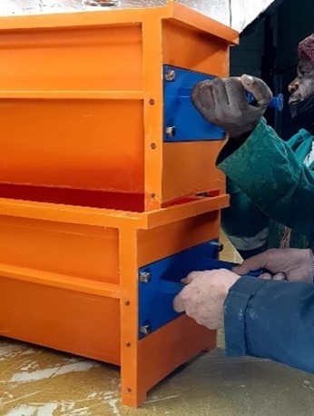 Grips on kerb mould designed by Marius Cloete Moulds